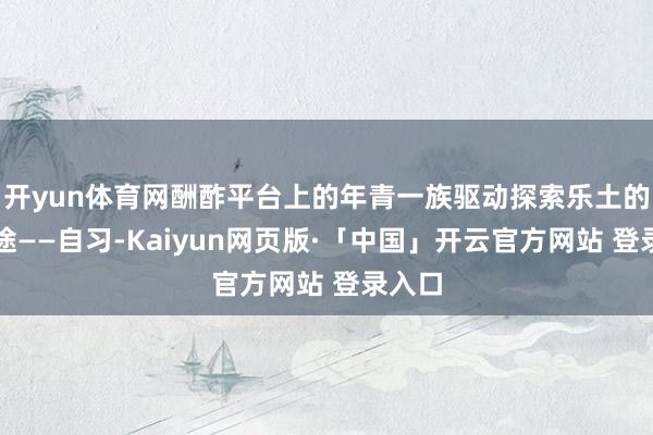 开yun体育网酬酢平台上的年青一族驱动探索乐土的新用途——自习-Kaiyun网页版·「中国」开云官方网站 登录入口