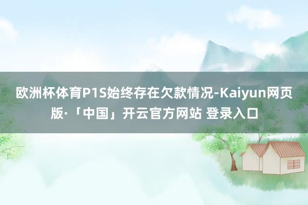 欧洲杯体育P1S始终存在欠款情况-Kaiyun网页版·「中国」开云官方网站 登录入口